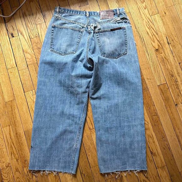 Vintage 90s Thrashed Baggy Wide Leg Volcom Skate Jeans - Picture 4 of 8